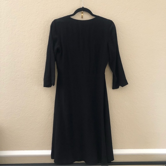 Sézane Anny Silk Wrap Dress - Picture 4 of 8